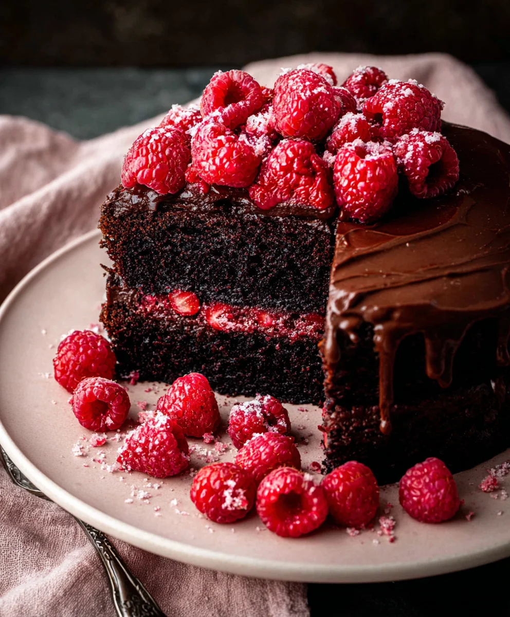 Rich Chocolate Raspberry Cake Recipe-Decadent Dessert