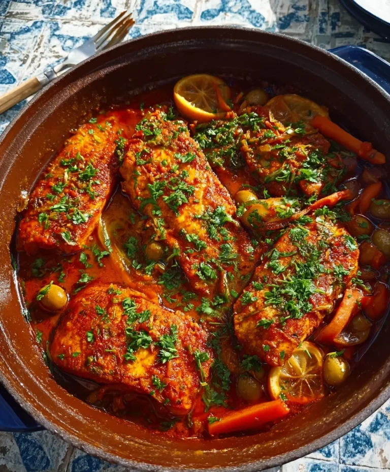 Spicy Moroccan Fish-Flavorful Rich Sauce Recipe