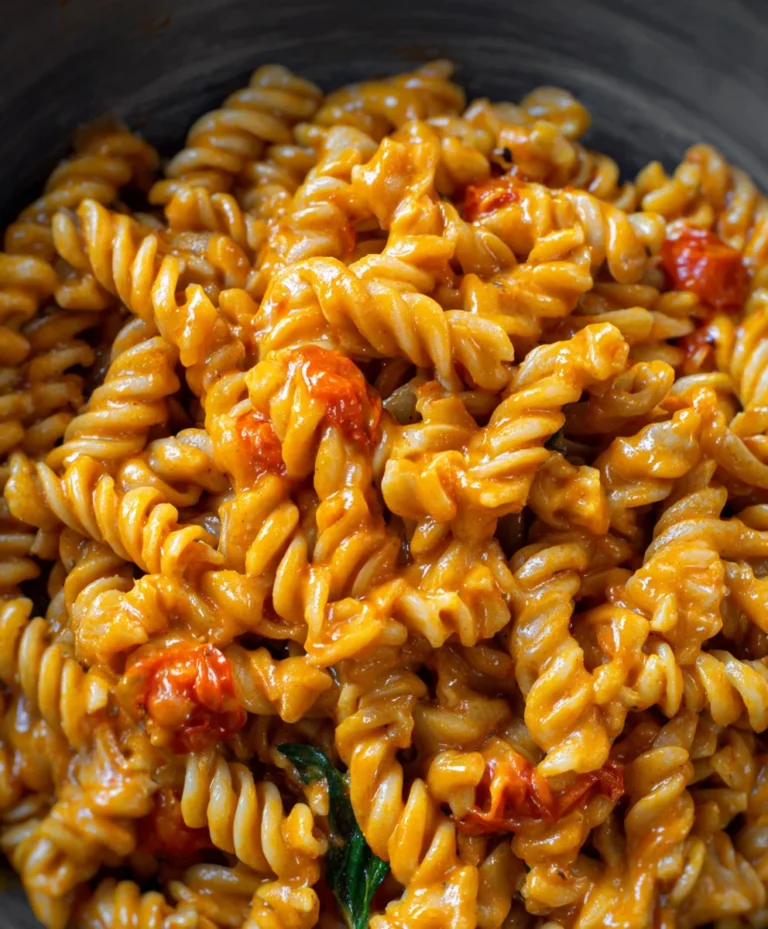 Creamy Vegan Spicy Fusilli Pasta Recipe