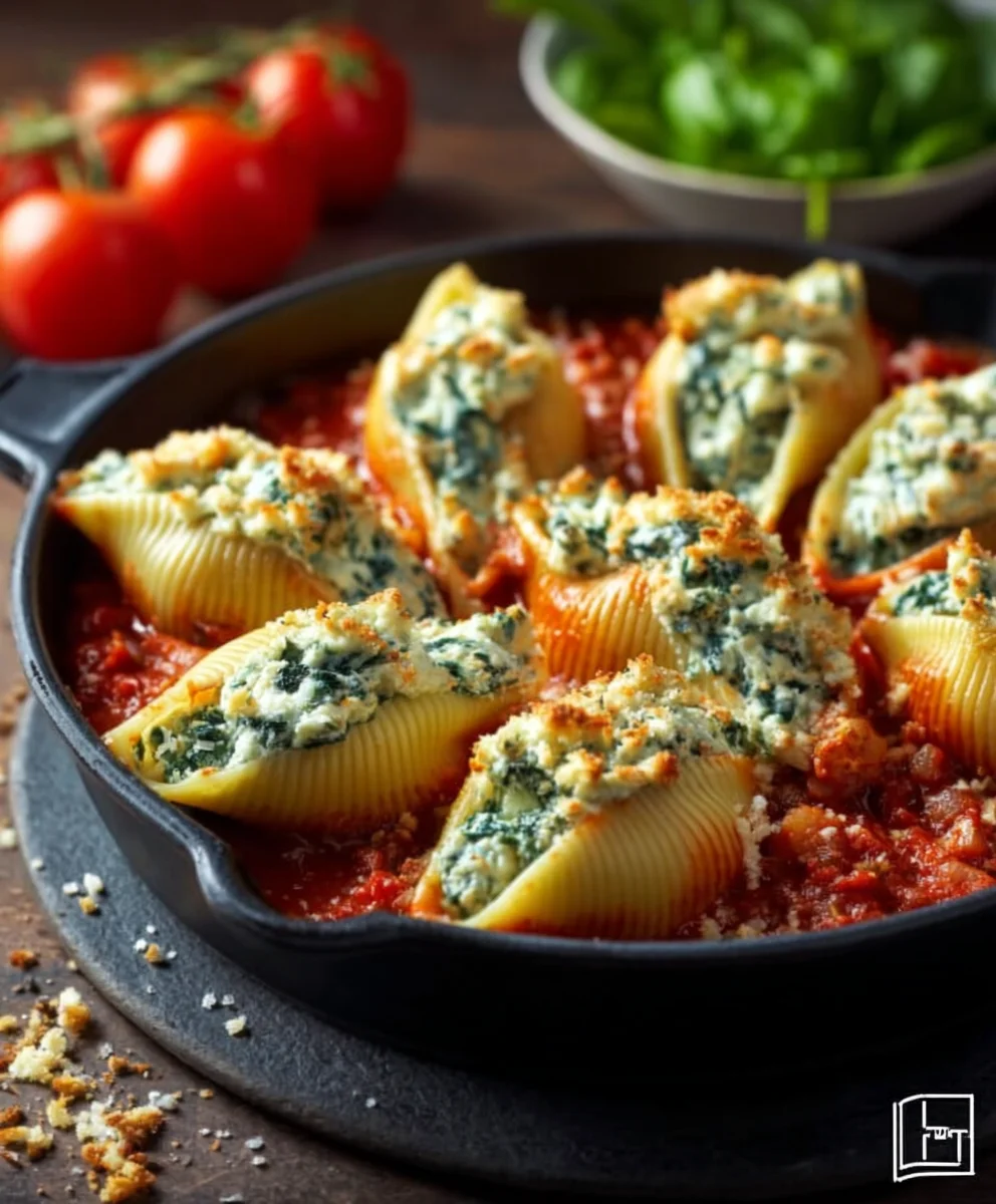 Spinach Ricotta Stuffed Shells Recipe