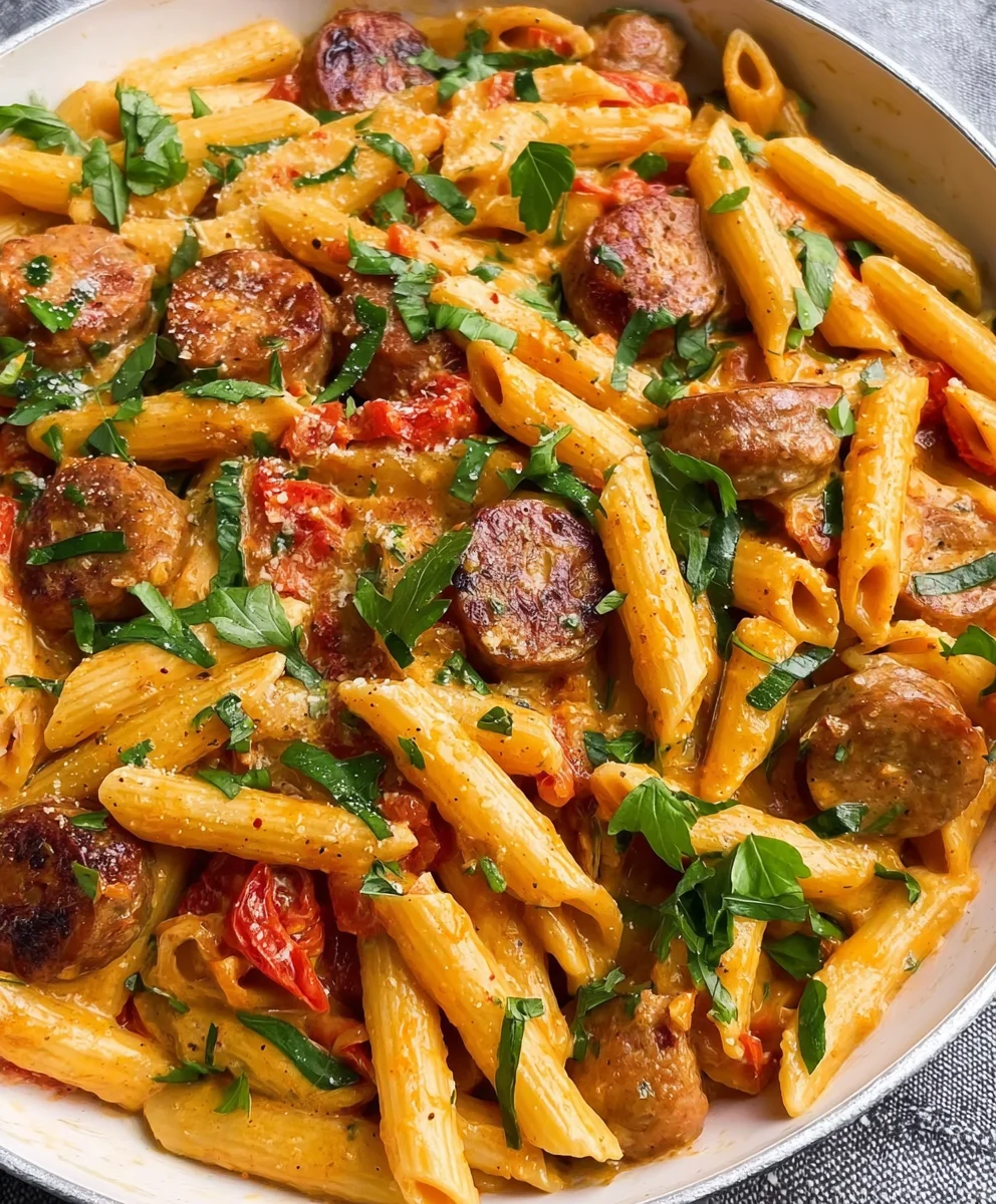 Creamy Cajun Sausage Pasta - Minute Meal