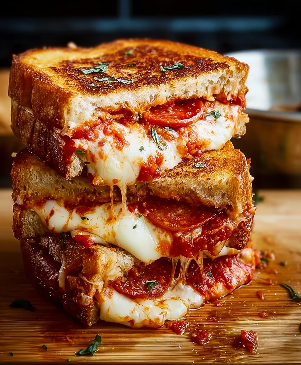Quick Pizza Grilled Cheese - Easy Dinner Recipe