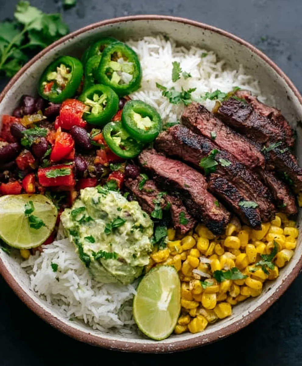 Cilantro Lime Beef Steak Bowls - Easy & Flavorful Recipe