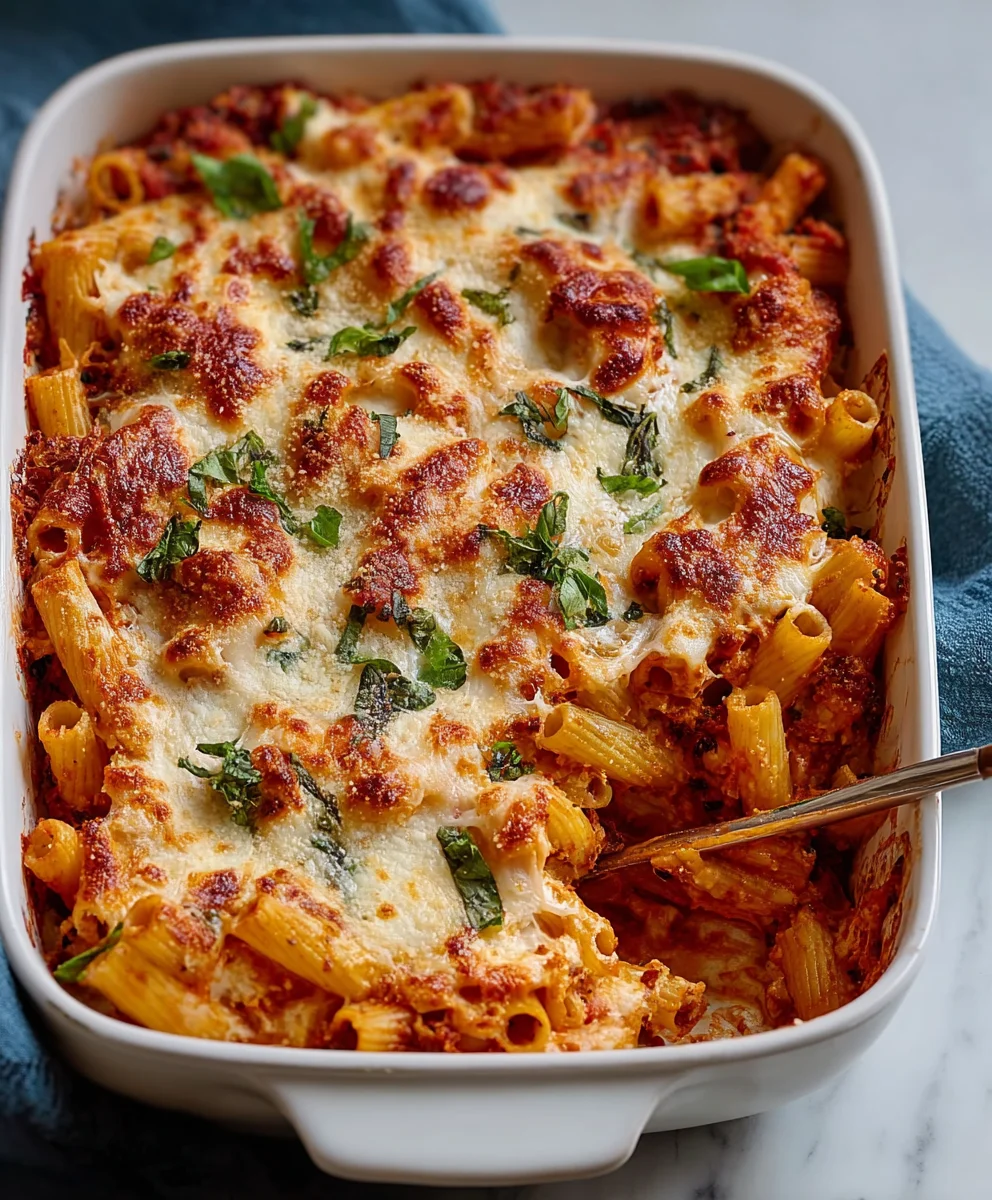 Three Cheese Baked Ziti - Ultimate Comfort Food