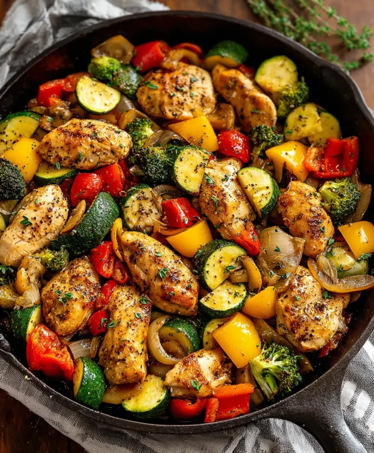 Healthy Chicken & Veggie Skillet – Quick & Easy Meal