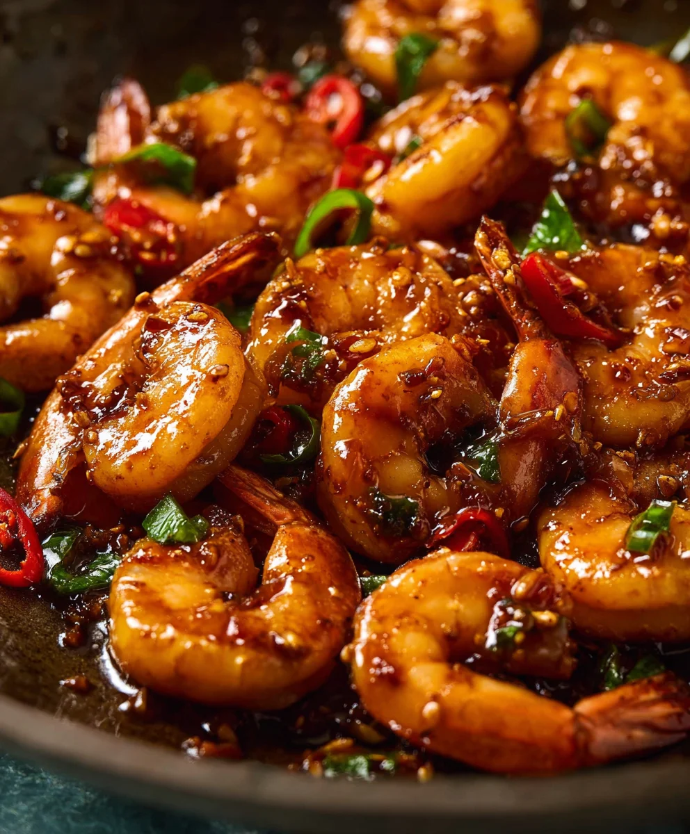 Asian Chilli Garlic Prawns - Quick & Flavorful Recipe