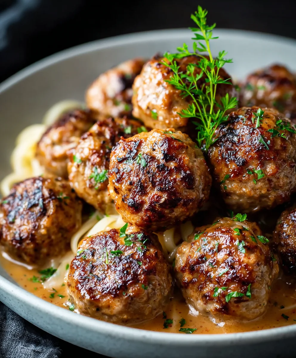 Beef and Apple Meatballs - Sweet Savory Bites