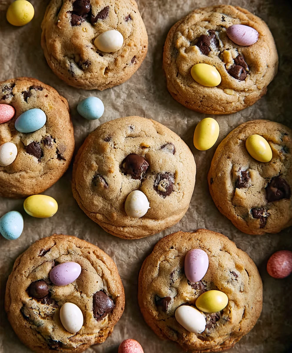 Thick Chocolate Chip Cookies Mini Egg Delight