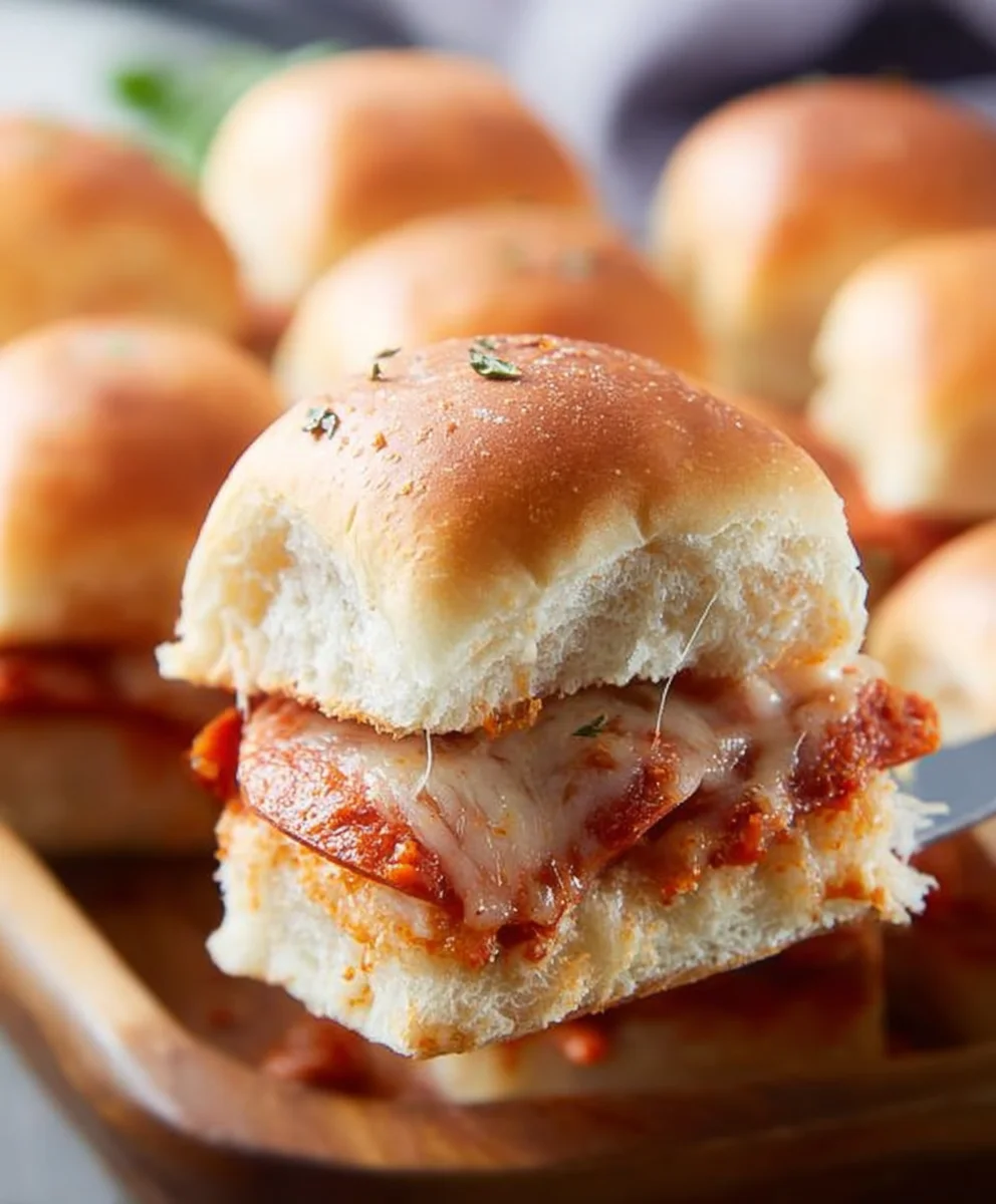 Easy Beef Pizza Sliders- Quick Appetizer Recipe