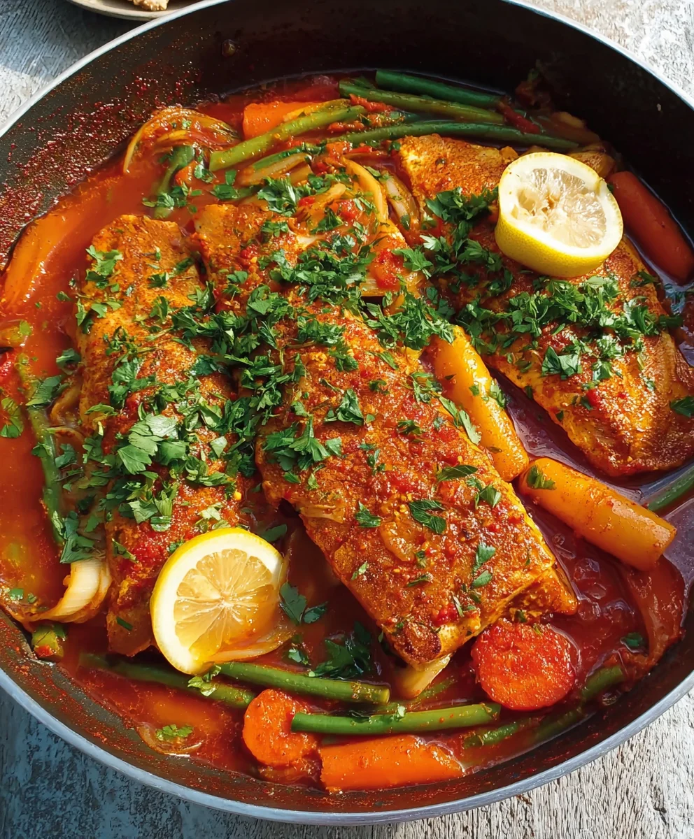 Spicy Moroccan Fish-Flavorful Rich Sauce Recipe
