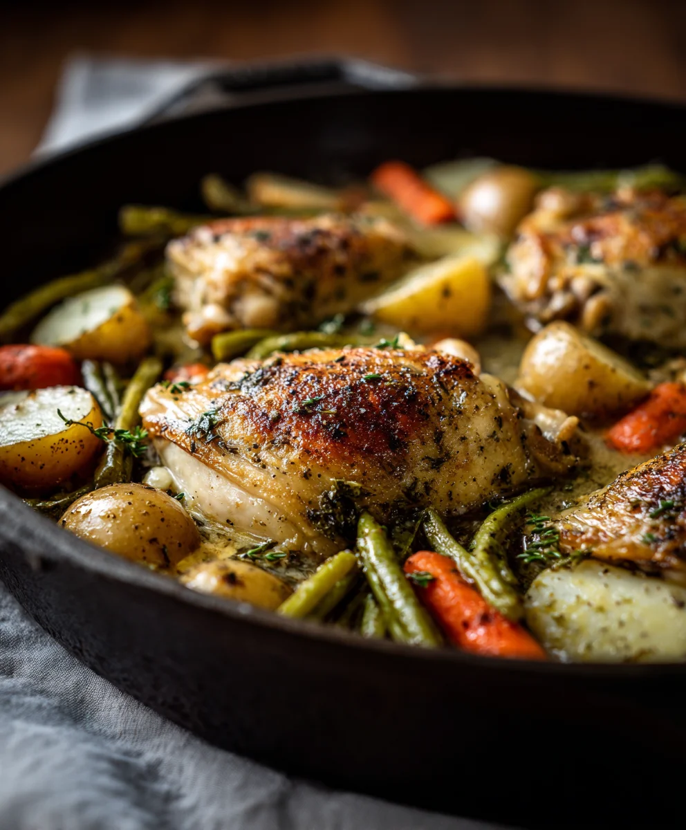 Healthy Low Carb One Pot Chicken Skillet Recipe