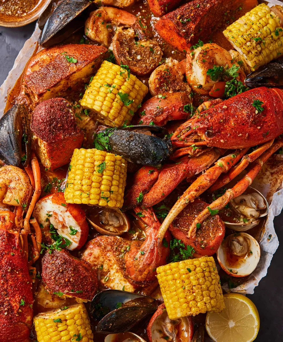 Spicy Garlic Butter Cajun Seafood Boil Recipe - Easy Homemade