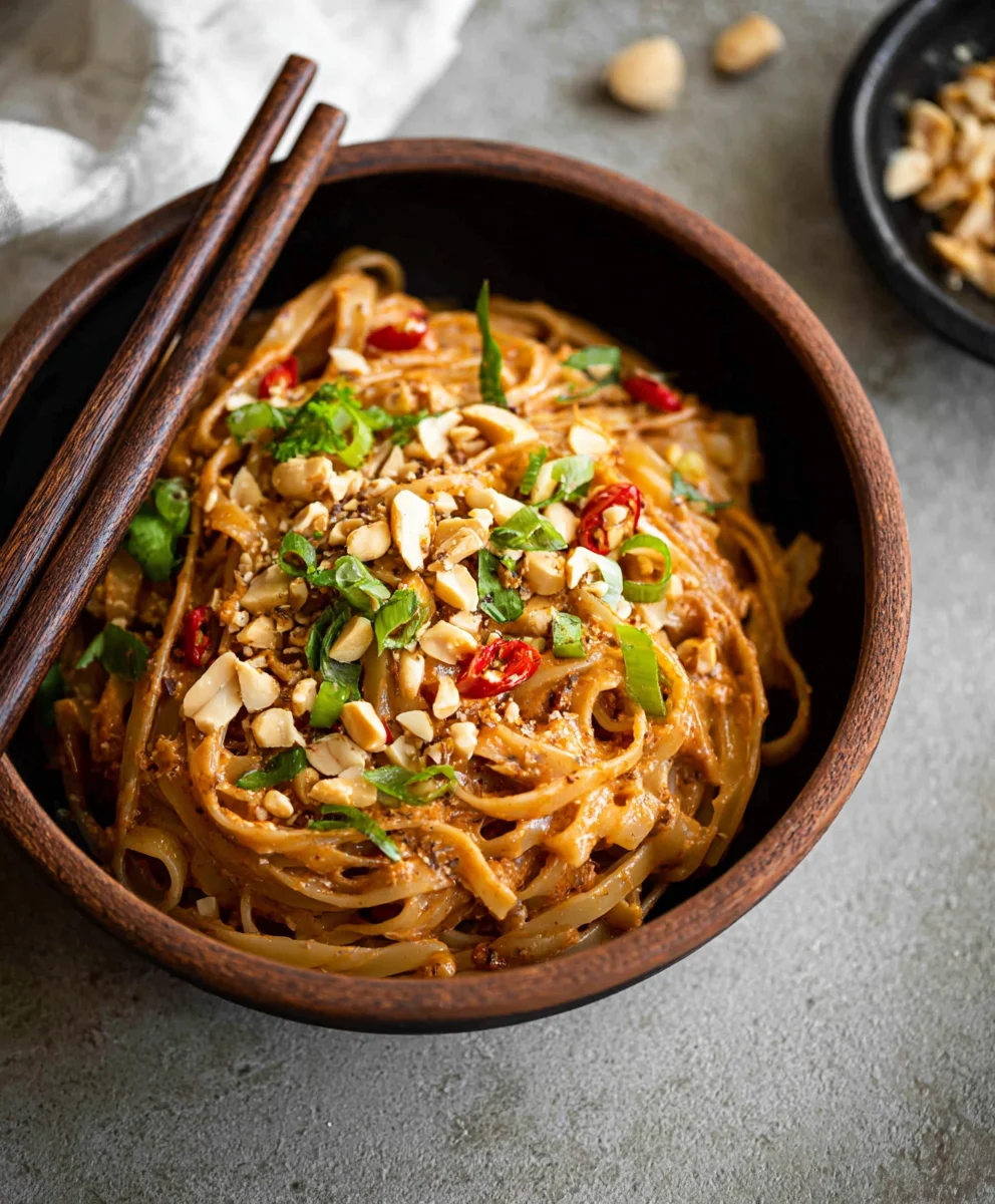 Spicy Peanut Butter Noodles - Easy & Delicious Recipe