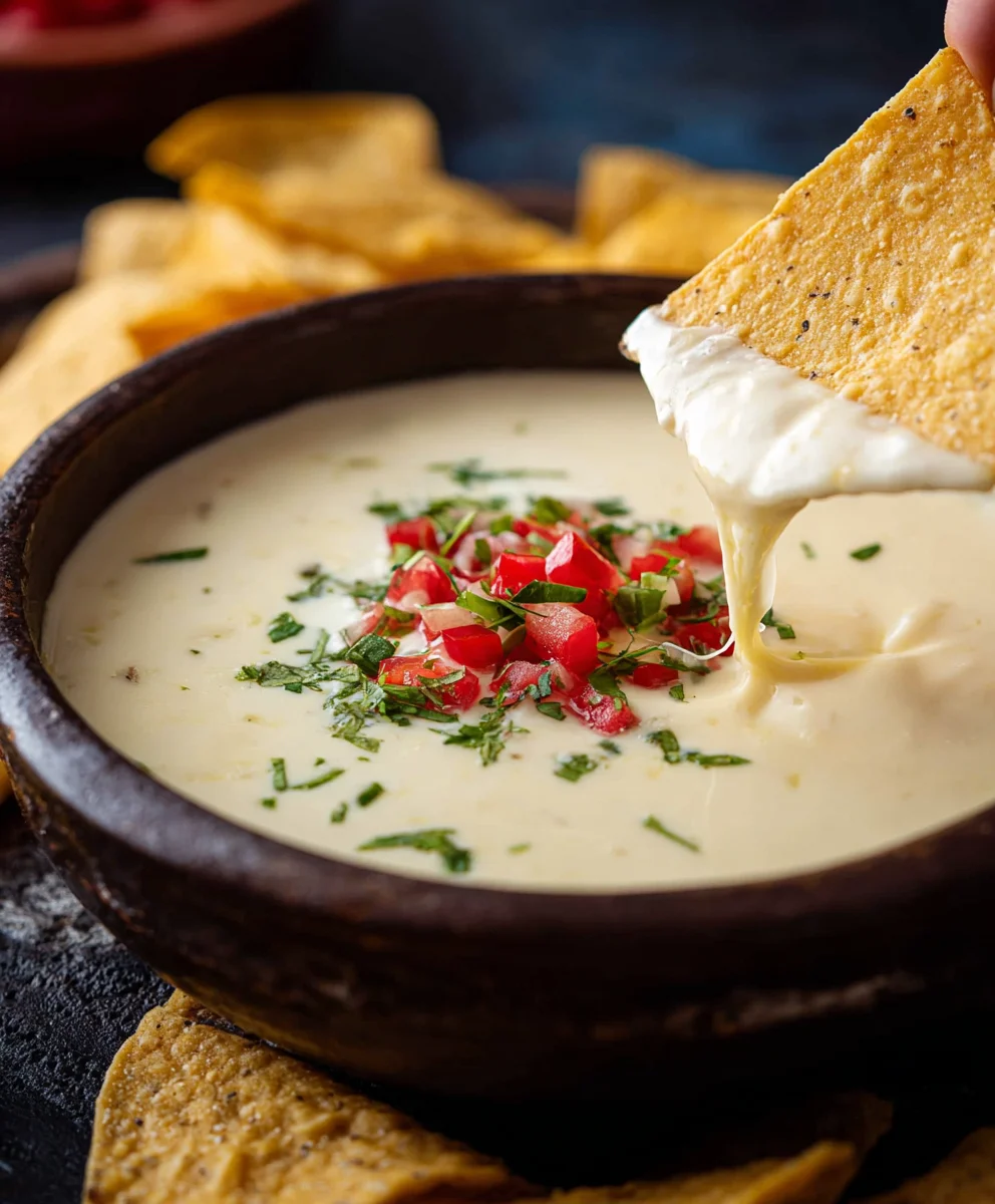 Creamy Queso Blanco Cheese Dip Recipe - Easy & Delicious