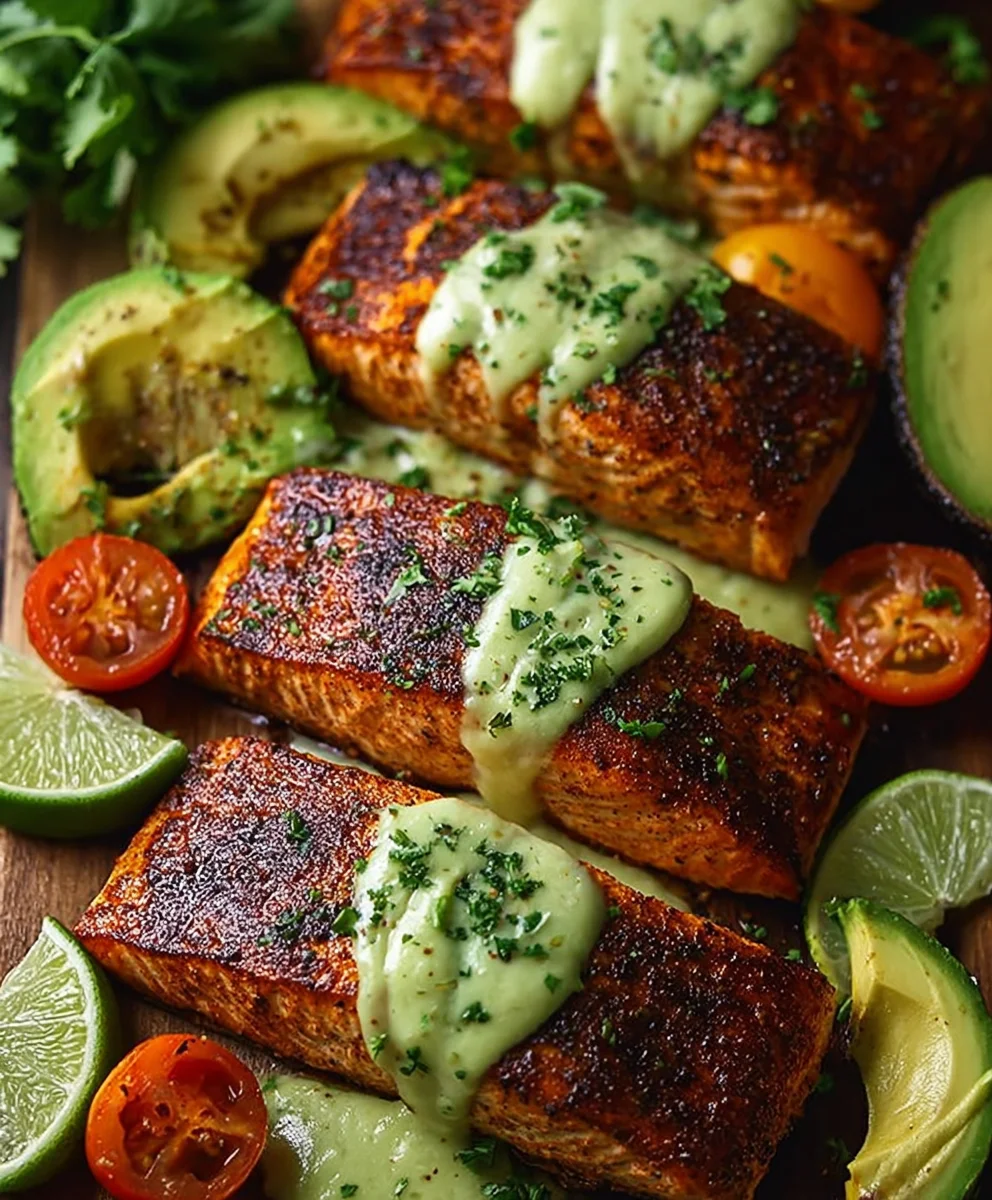 Cajun Salmon Avocado Lime - Healthy & Flavorful