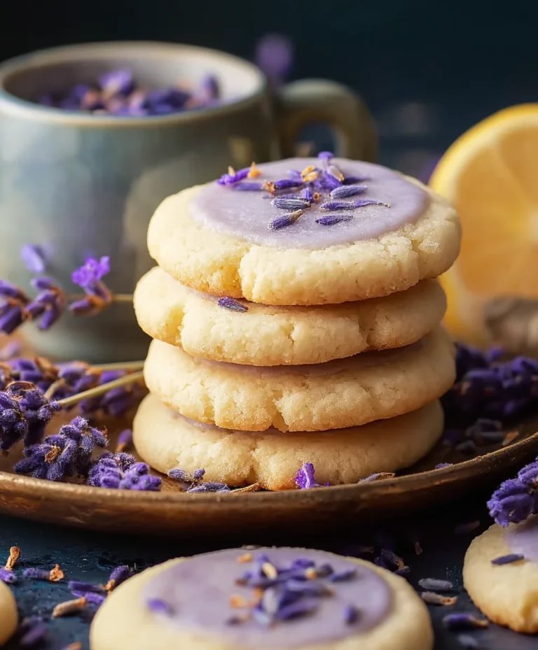 Buttery Lemon Lavender Cookies- Delicious Easy Recipe