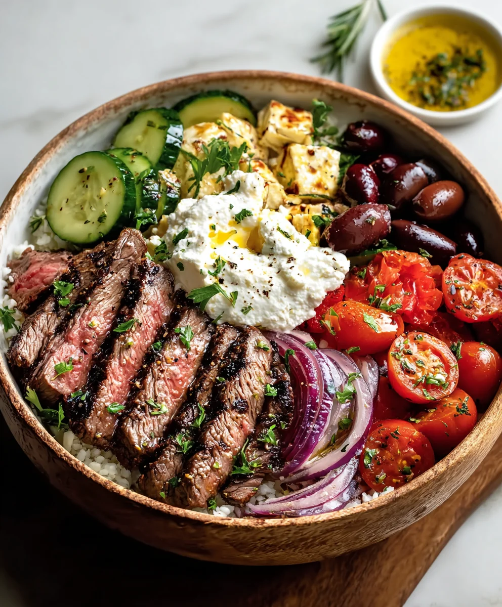 Mediterranean Beef Bowl - Easy Flavorful Meal