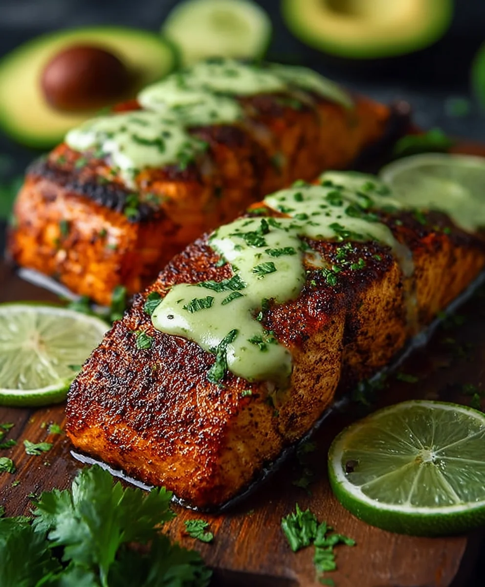 Cajun Salmon Avocado Lime - Healthy & Flavorful