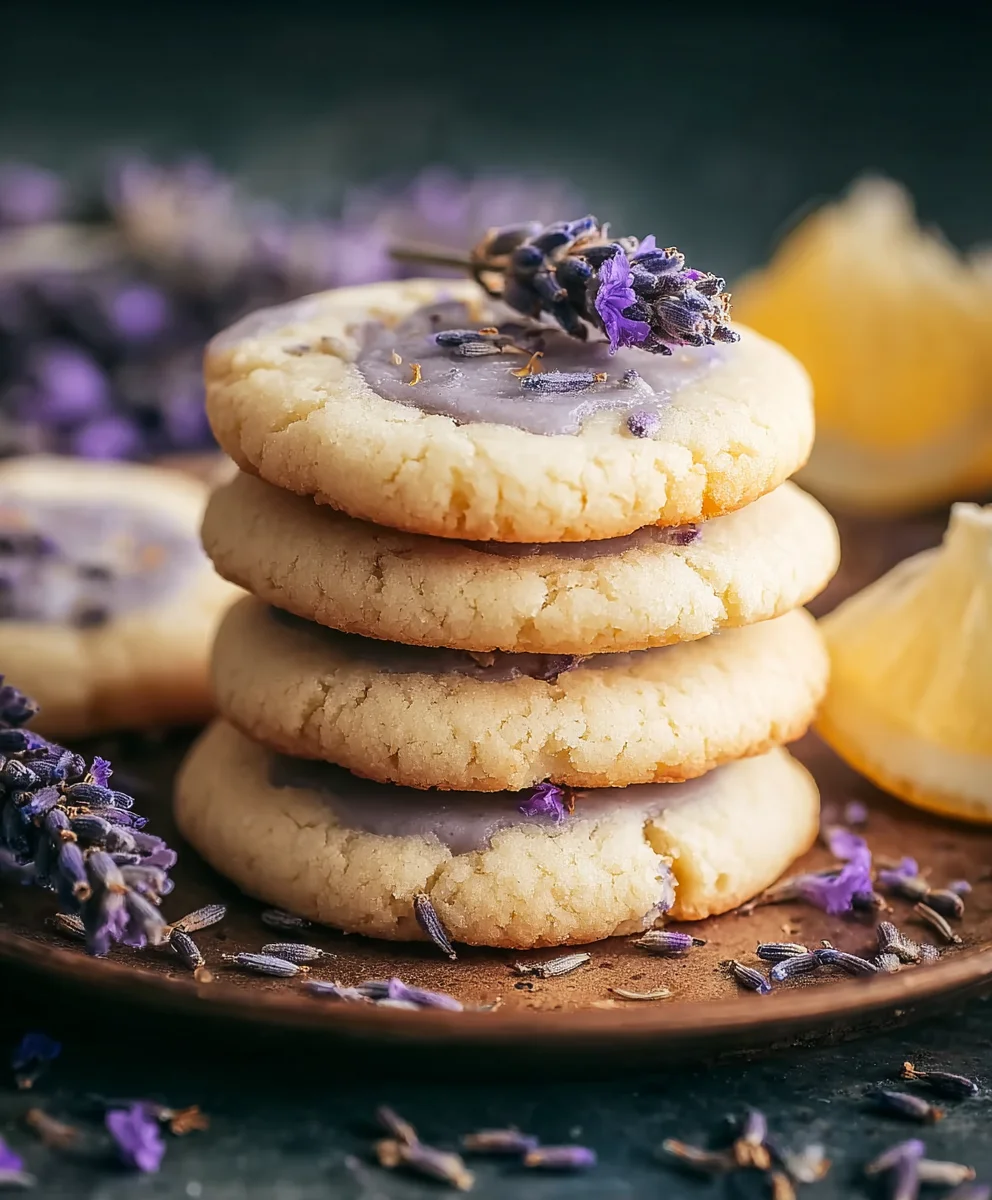 Buttery Lemon Lavender Cookies- Delicious Easy Recipe