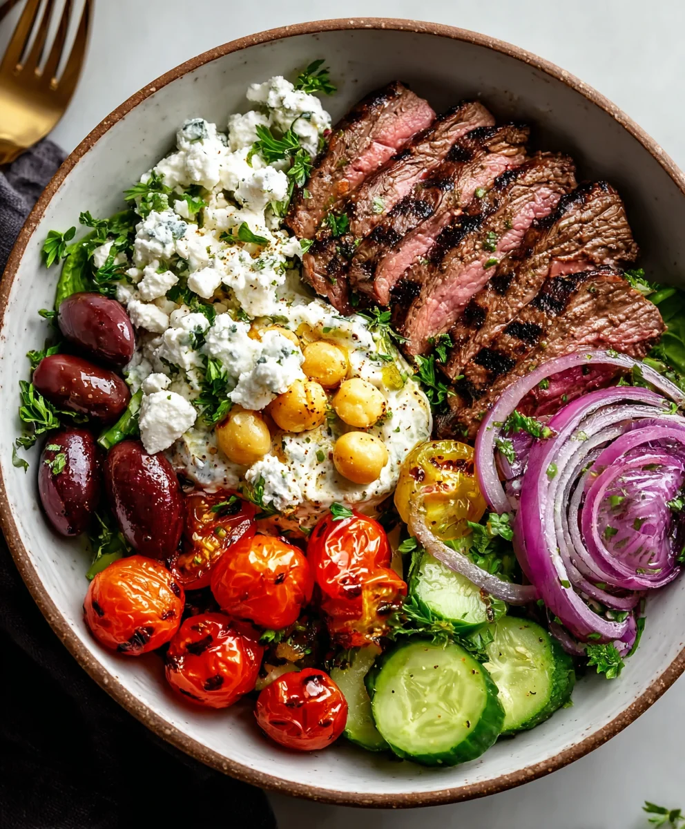 Mediterranean Beef Bowl - Easy Flavorful Meal