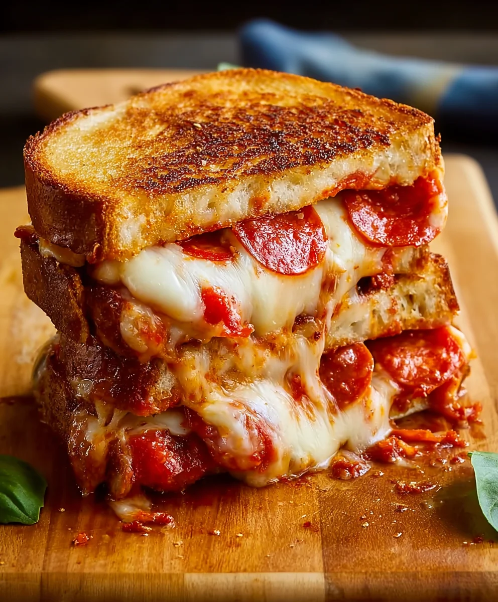 Quick Pizza Grilled Cheese - Easy Dinner Recipe