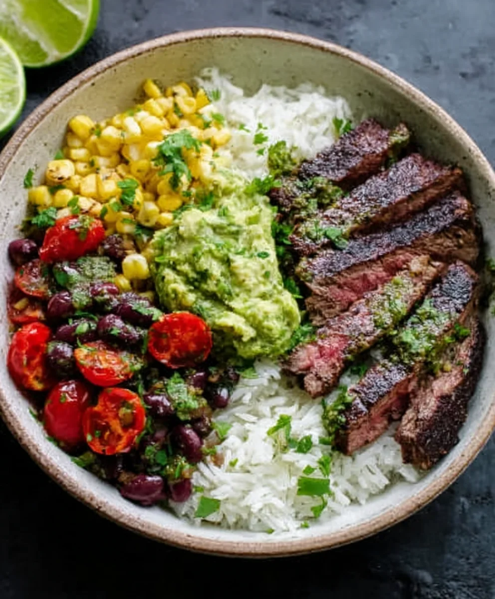 Cilantro Lime Beef Steak Bowls - Easy & Flavorful Recipe
