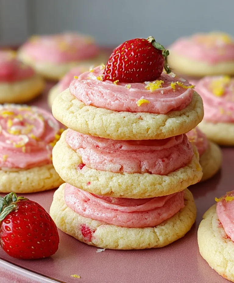 Strawberry Lemonade Cookies – Zesty & Sweet Treat
