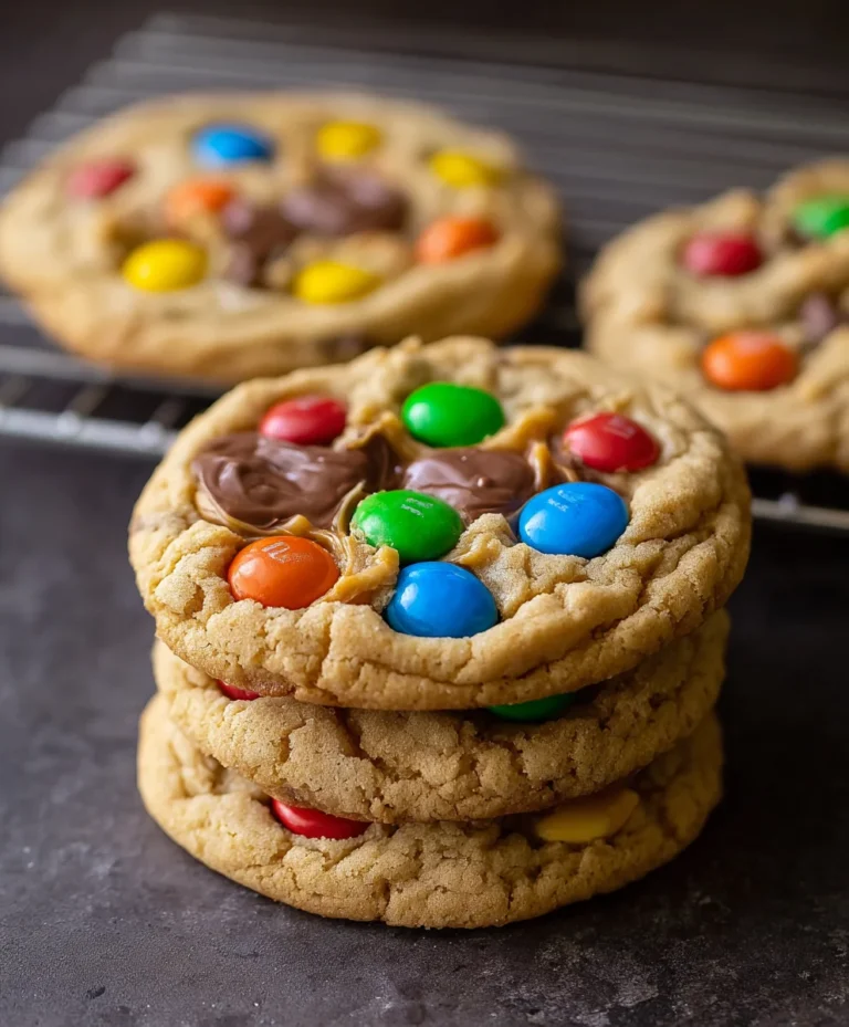 Chewy Peanut Butter M-and-M Cookies Recipe