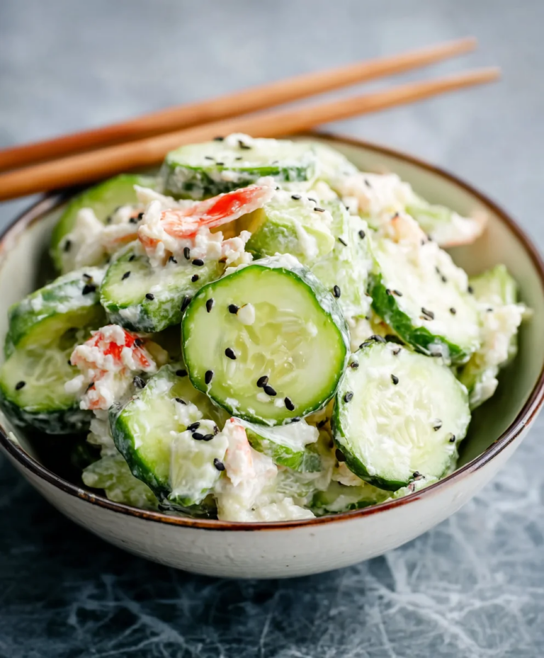 Easy California Roll Cucumber Salad – Fresh & Quick
