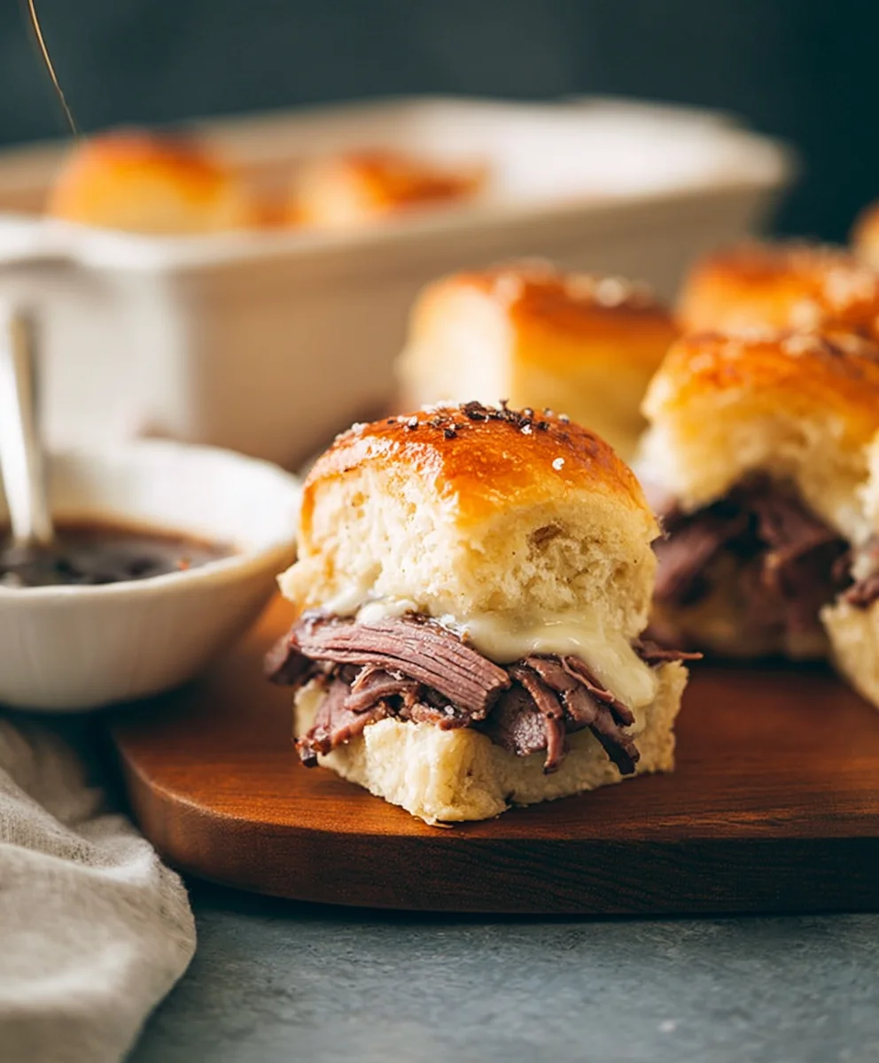 Easy French Dip Sliders - Delicious Beef Au Jus Recipe