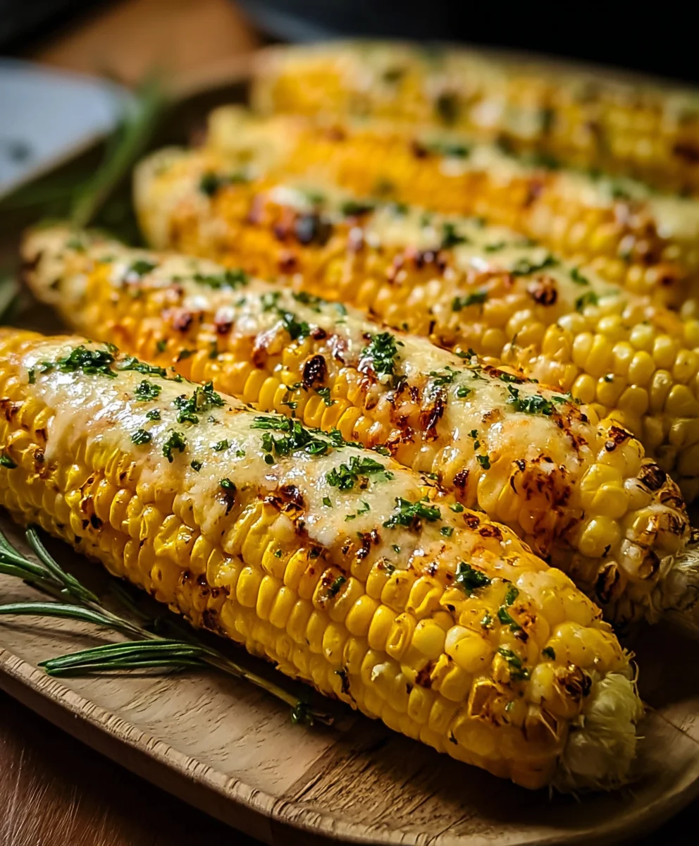 Cheesy Garlic Butter Corn on the Cob - Easy Recipe