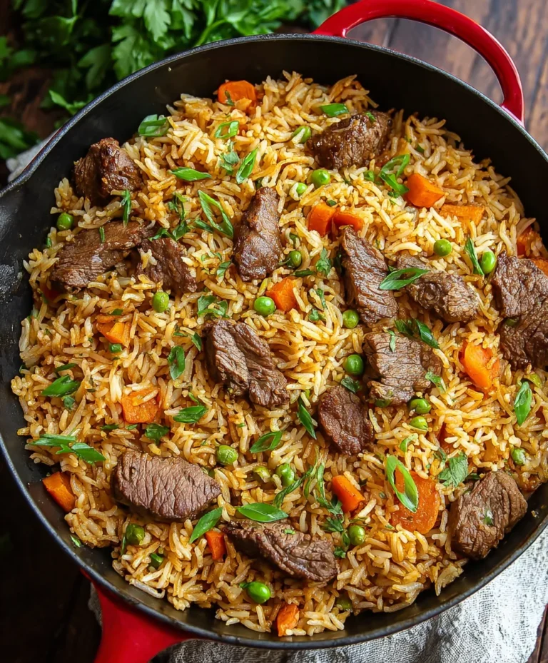 Authentic Beef Rice Plov Recipe – Flavorful & Easy