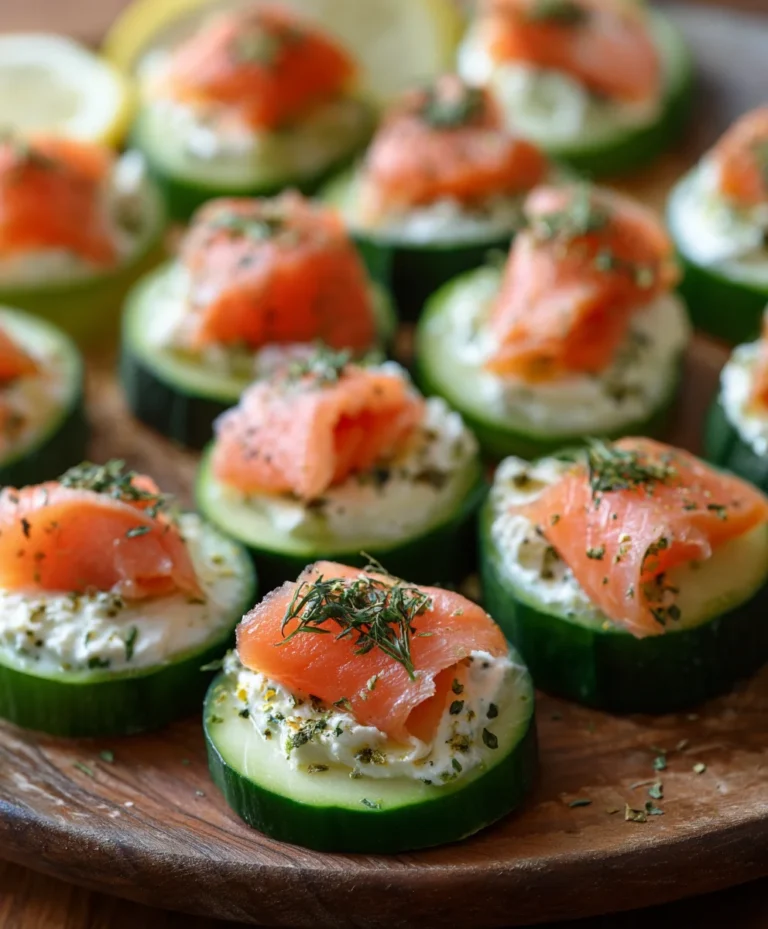 Cucumber Smoked Salmon Bites- Easy Appetizer