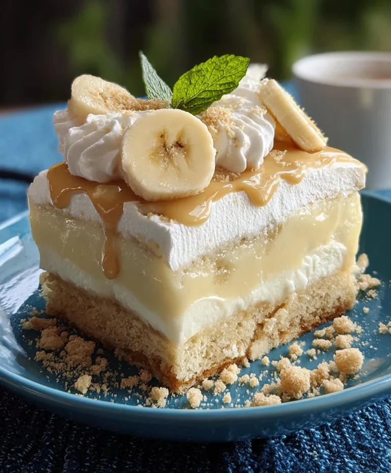 Banana Pudding Tres Leches Cake-Sweet Dessert