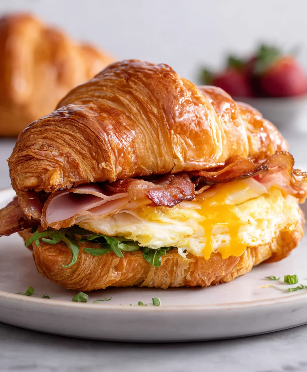 Easy Croissant Breakfast Sandwiches - Quick & Delicious Bites