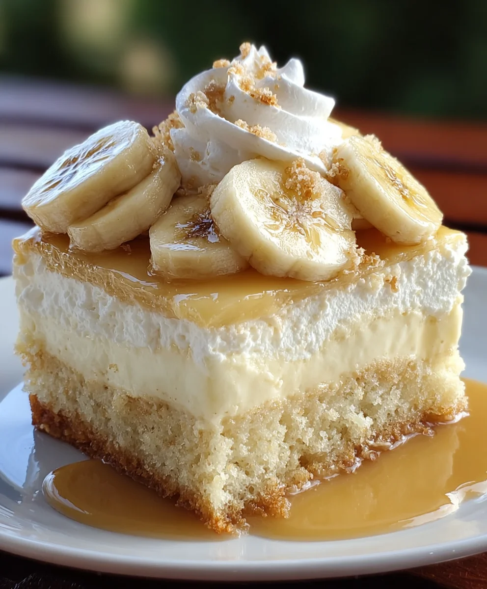 Banana Pudding Tres Leches Cake-Sweet Dessert