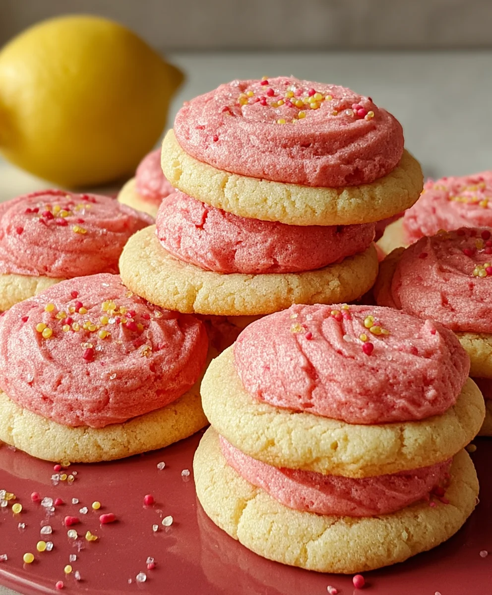 Strawberry Lemonade Cookies - Zesty & Sweet Treat