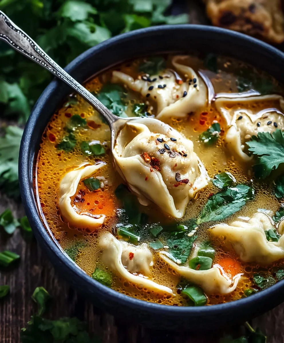 Comforting Beef Potsticker Soup - Cozy Night In