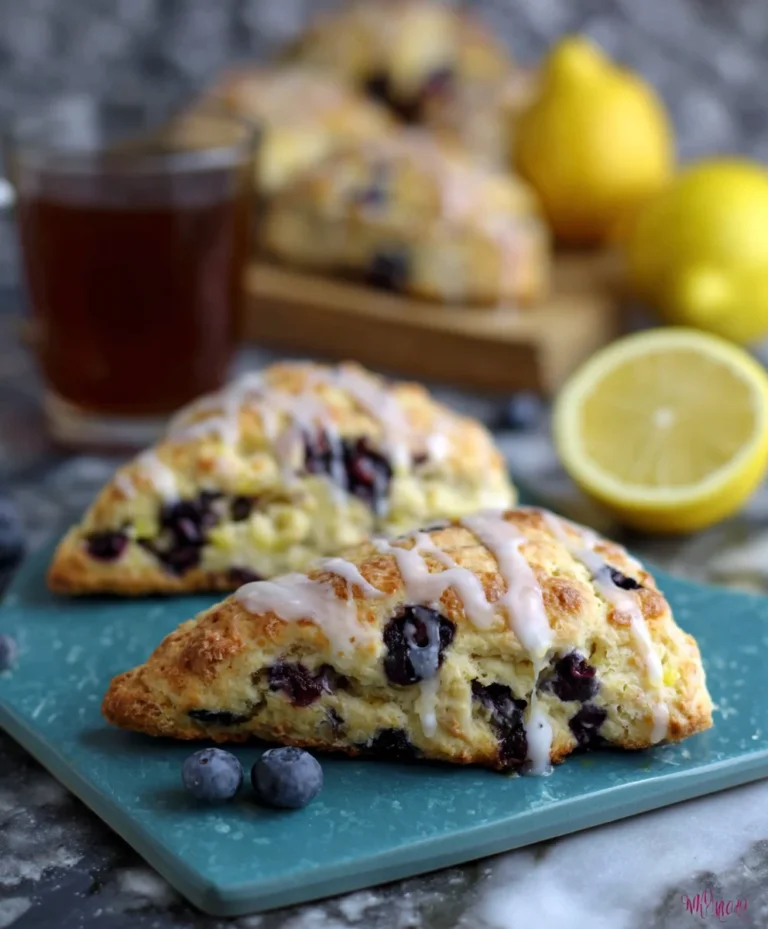 Sourdough Discard Blueberry Lemon Scones-Perfect Brunch Treat