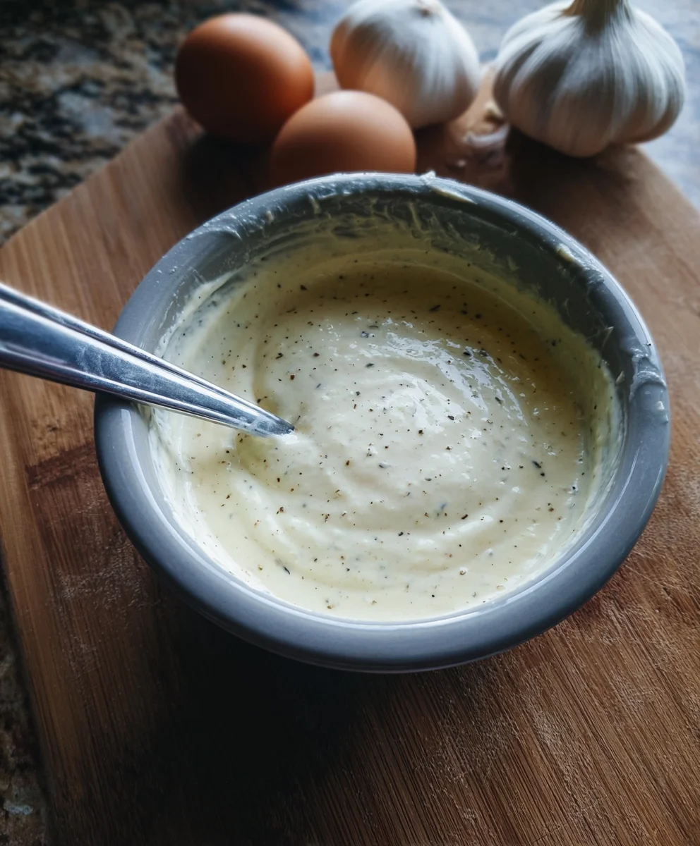 Easy Garlic Aioli Sauce Recipe- Delicious & Creamy