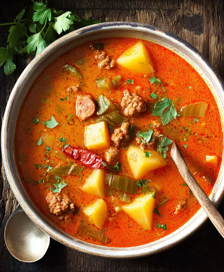Spanish Potato Beef Beef Chorizo Soup Recipe