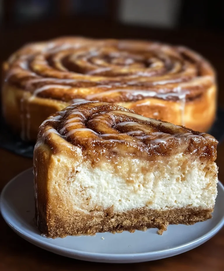 Cinnamon Roll Honeybun Cheesecake Dreamy Dessert