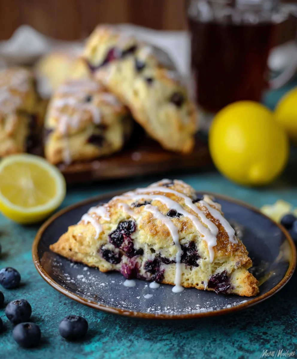 Sourdough Discard Blueberry Lemon Scones-Perfect Brunch Treat