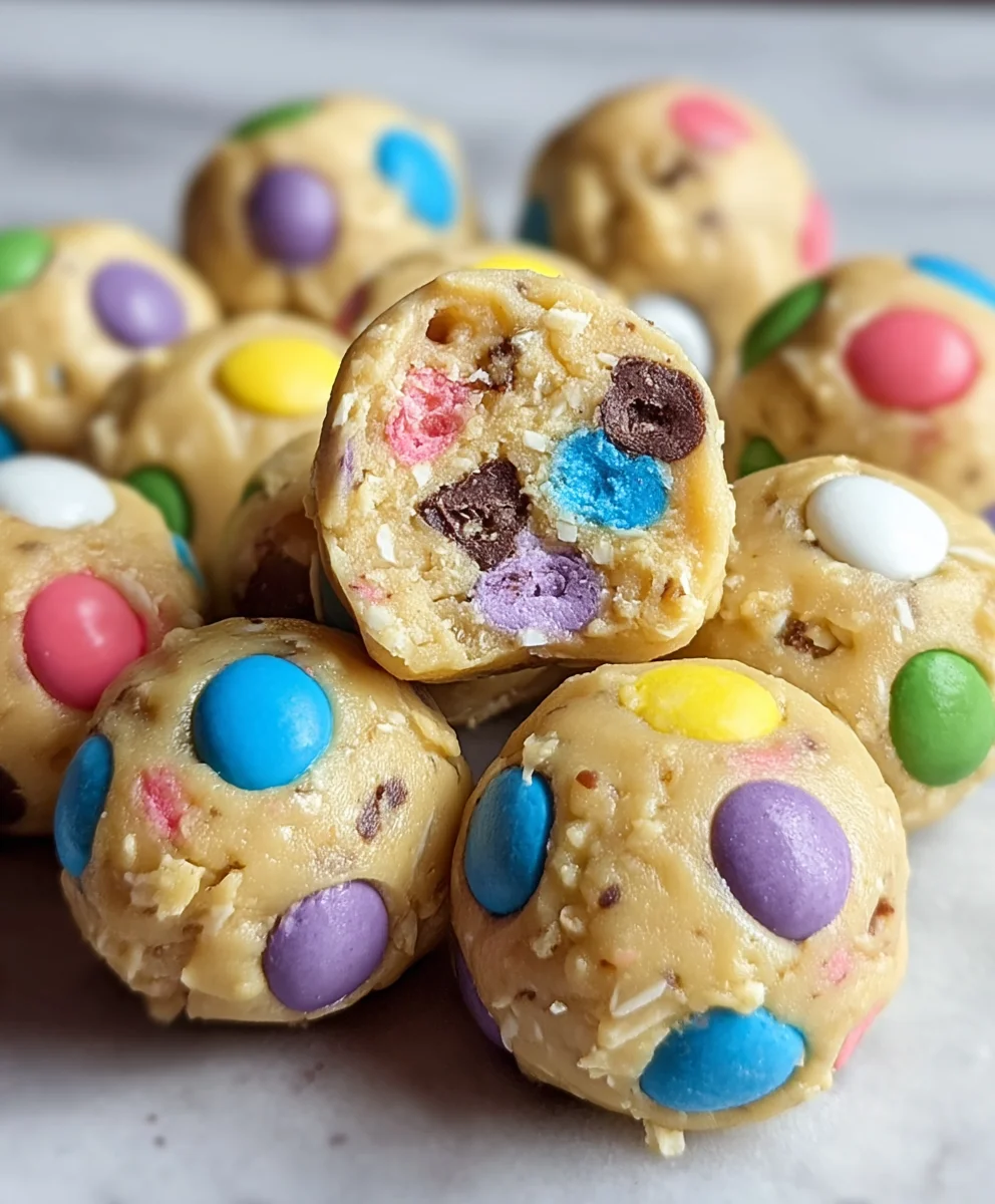 Easter Egg Cookie Dough Bites-No Bake Sweet Treat