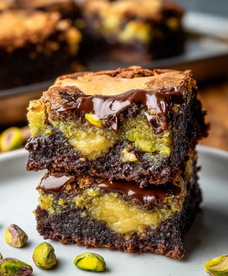 Pistachio Brookies-The Ultimate Chewy Dessert