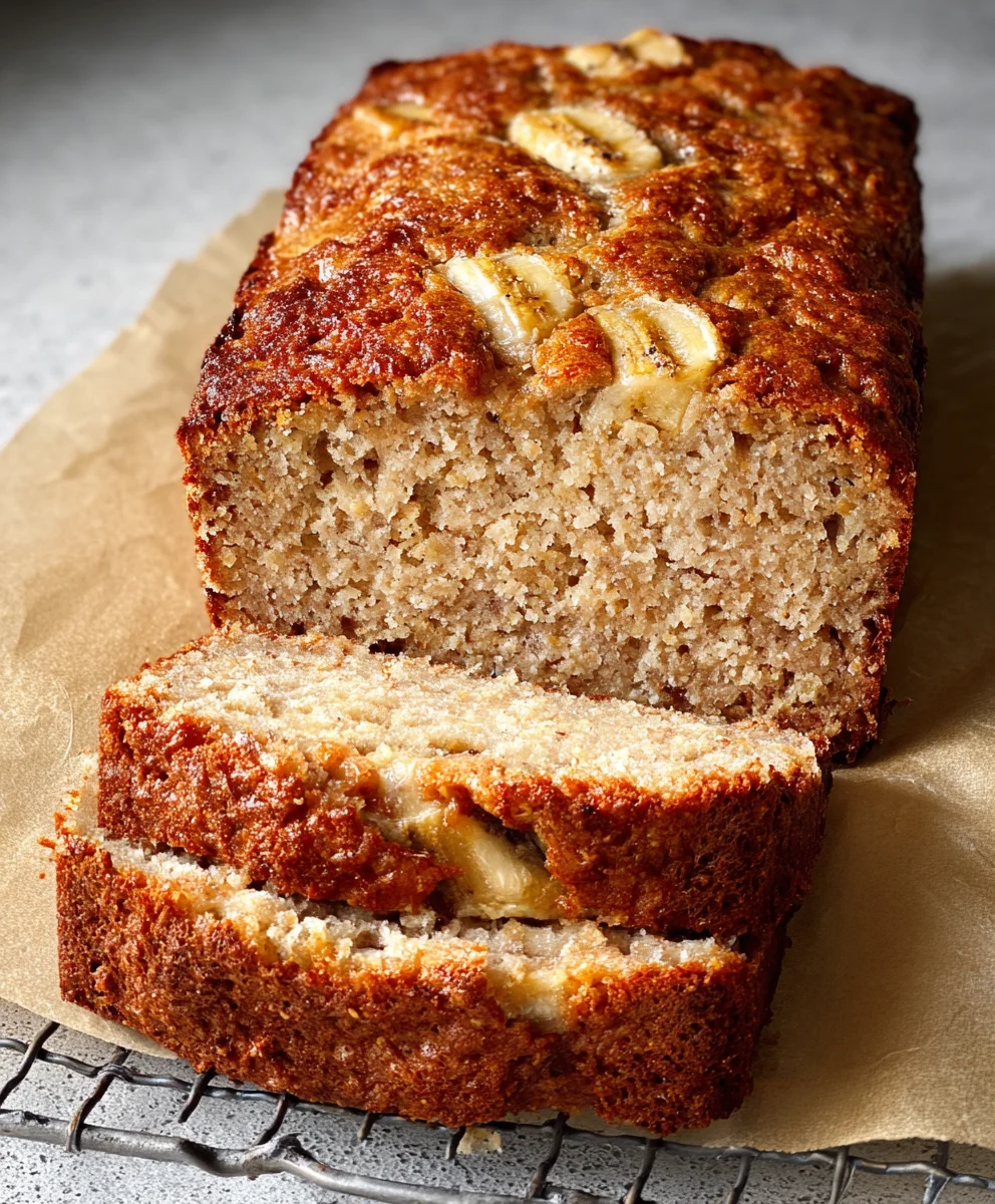 Moist Cottage Cheese Banana Bread - Easy Healthy Recipe