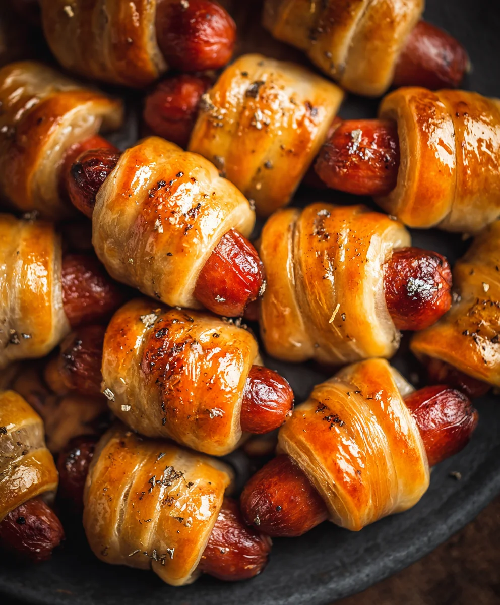 Sweet Glazed Beef in a Blanket Appetizer