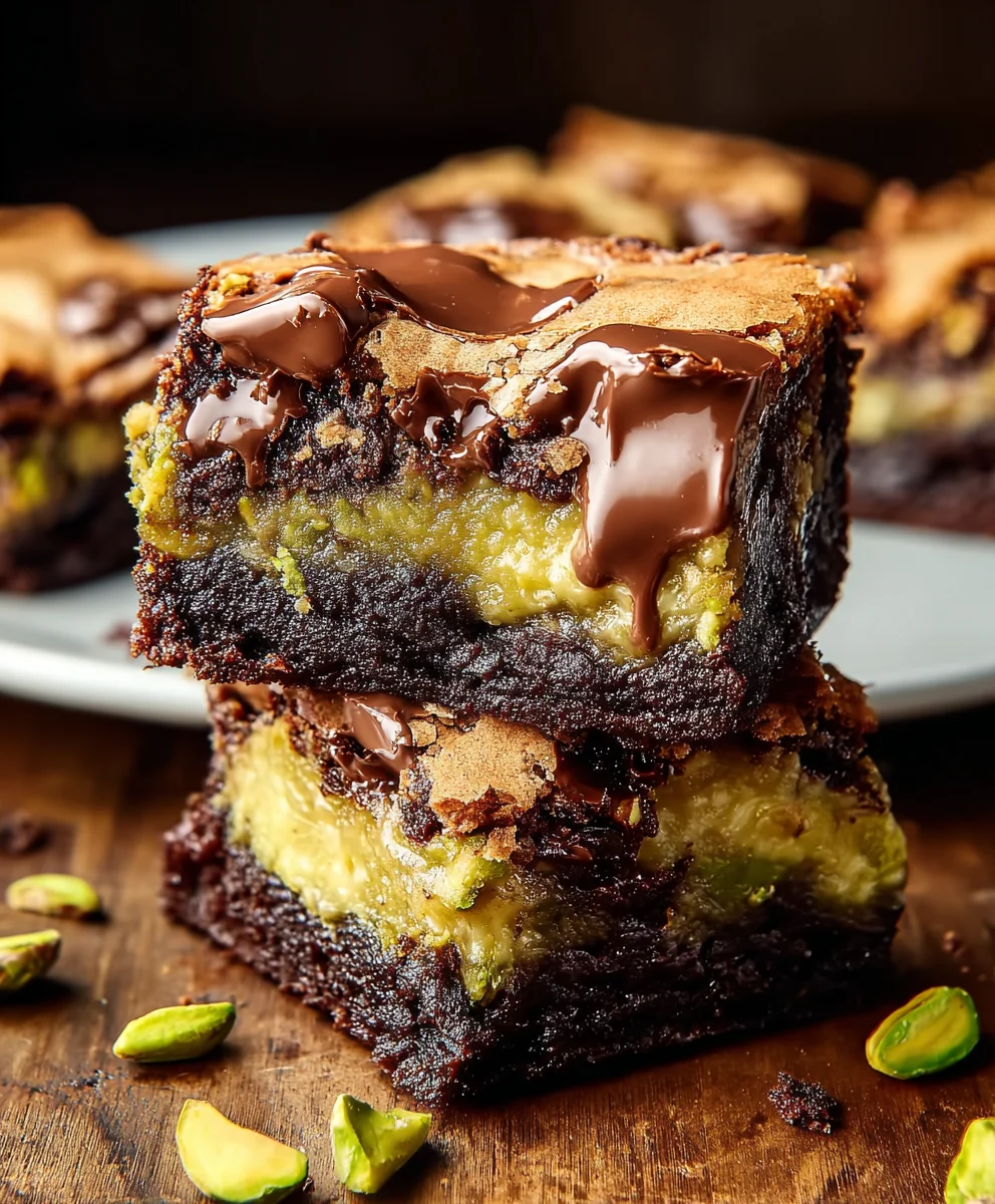 Pistachio Brookies-The Ultimate Chewy Dessert
