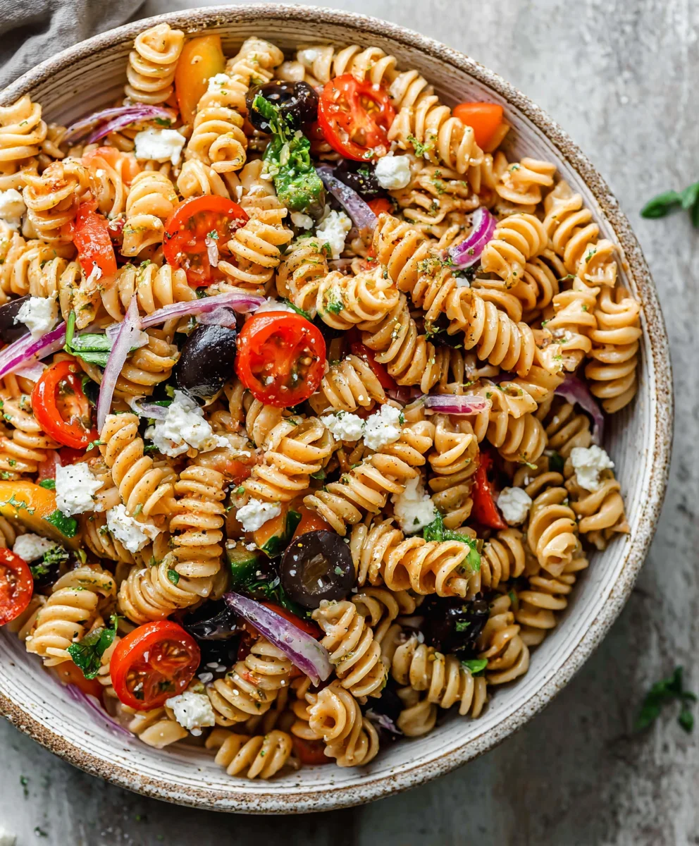 High Protein Italian Pasta Salad-Healthy & Delicious
