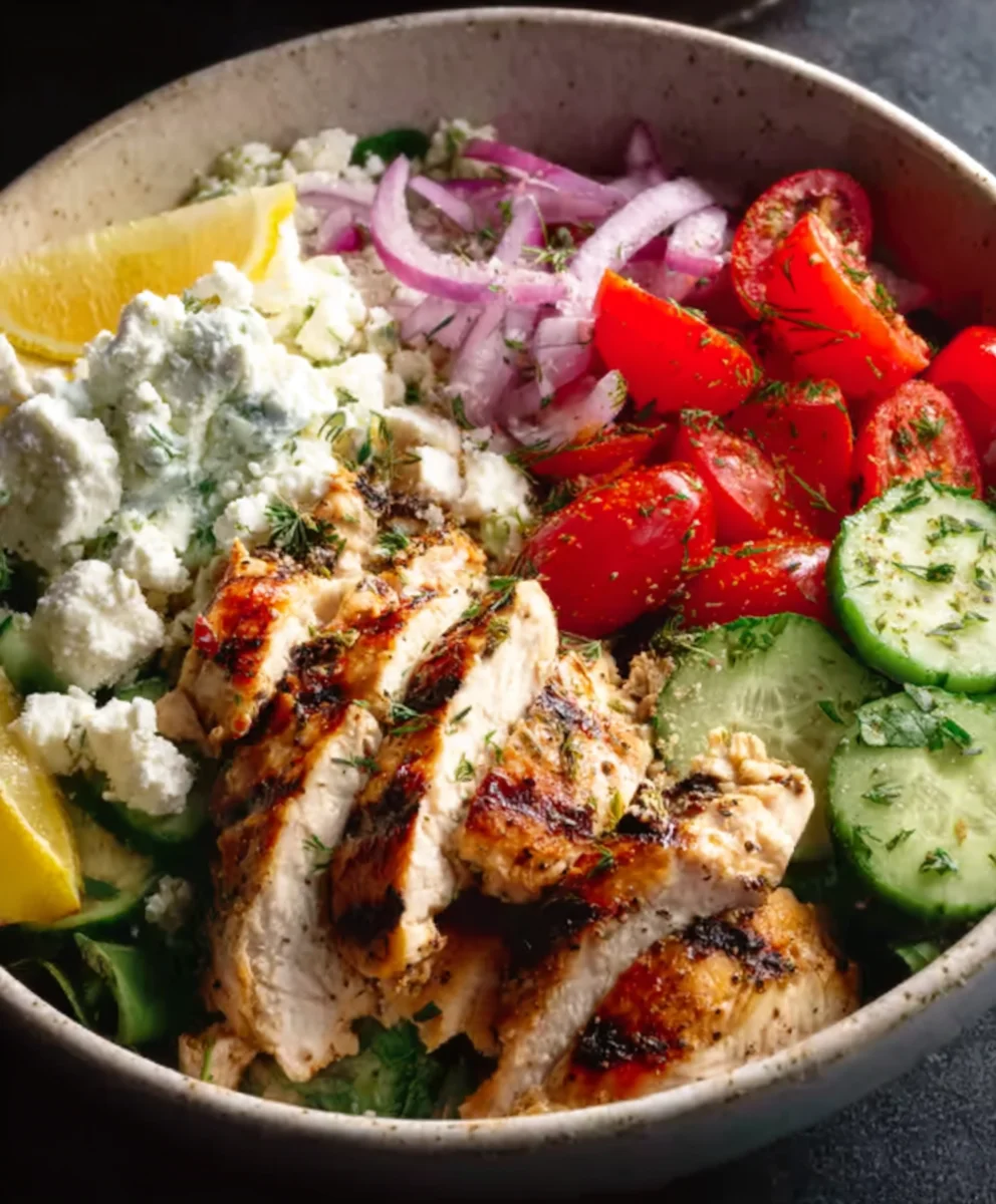 Greek Chicken Bowls- Easy & Flavorful Meal